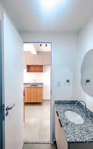 Studio à venda com 26m², 1 quarto e sem vagaBanheiro