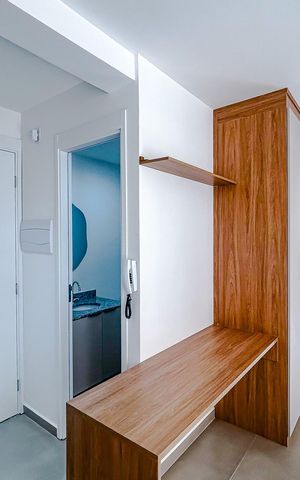 Studio à venda com 26m², 1 quarto e sem vagaCozinha
