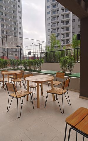Apartamento à venda com 38m², 2 quartos e sem vagaÁrea comum - Salão de festas
