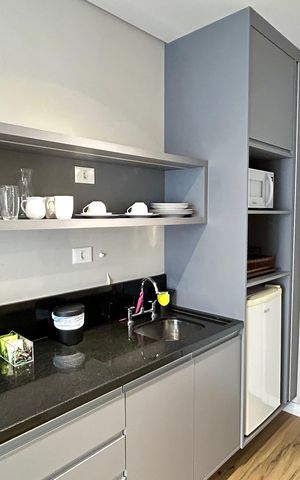 Studio para alugar com 29m², 1 quarto e sem vaga Studio para alugar com 29m², 1 quarto e sem vagaCozinha