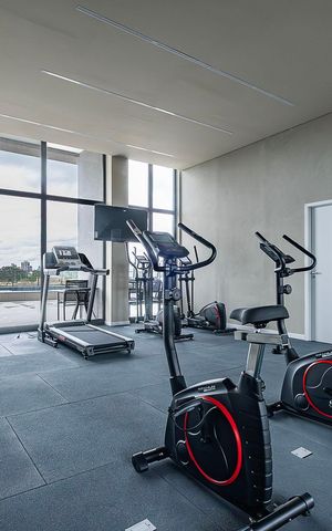 Studio para alugar com 27m², 1 quarto e sem vaga Studio para alugar com 27m², 1 quarto e sem vagaAcademia