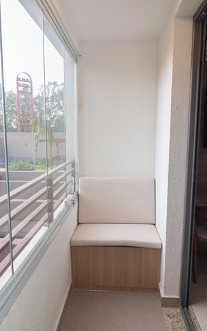 Studio à venda com 27m², 1 quarto e sem vaga Studio à venda com 27m², 1 quarto e sem vagaVaranda