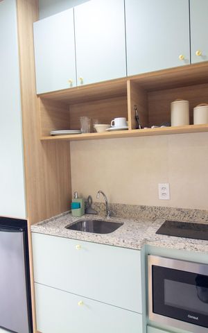Studio à venda com 27m², 1 quarto e sem vaga Studio à venda com 27m², 1 quarto e sem vagaStudio