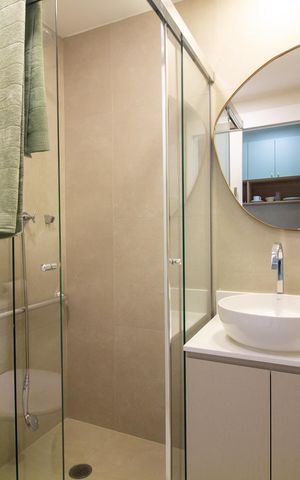 Studio à venda com 27m², 1 quarto e sem vaga Studio à venda com 27m², 1 quarto e sem vagaBanheiro