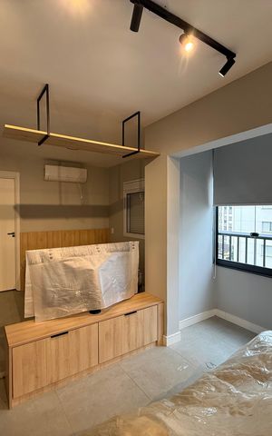 Studio para alugar com 31m², 1 quarto e sem vaga Studio para alugar com 31m², 1 quarto e sem vagaSala/Cozinha/Quarto