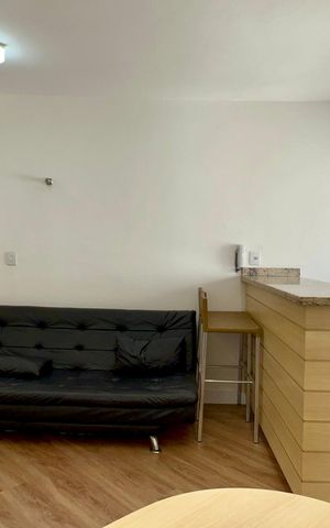 Studio para alugar com 33m², 1 quarto e sem vaga Studio para alugar com 33m², 1 quarto e sem vagaSala