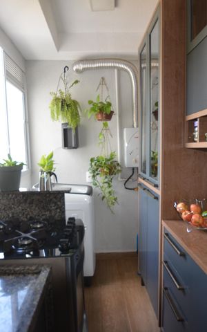 Apartamento para alugar com 44m², 2 quartos e 1 vagaCozinha e Área de Serviço