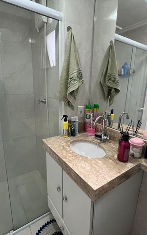 Apartamento à venda com 56m², 3 quartos e 1 vaga Apartamento à venda com 56m², 3 quartos e 1 vagaBanheiro