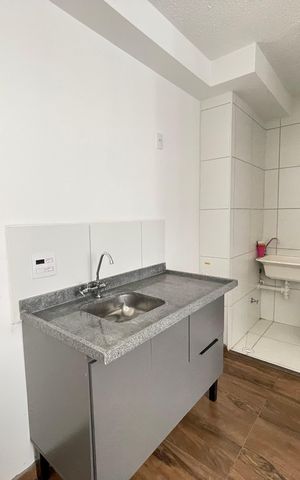 Apartamento para alugar com 38m², 2 quartos e sem vaga Apartamento para alugar com 38m², 2 quartos e sem vagaCozinha e Área de Serviço