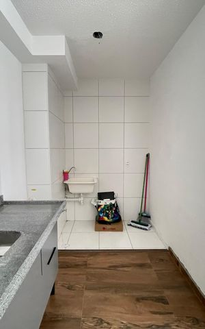 Apartamento para alugar com 38m², 2 quartos e sem vaga Apartamento para alugar com 38m², 2 quartos e sem vagaCozinha e Área de Serviço