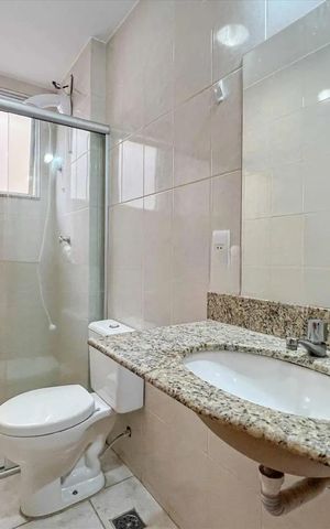 Apartamento para alugar com 90m², 2 quartos e 1 vaga Apartamento para alugar com 90m², 2 quartos e 1 vagaBanheiro social