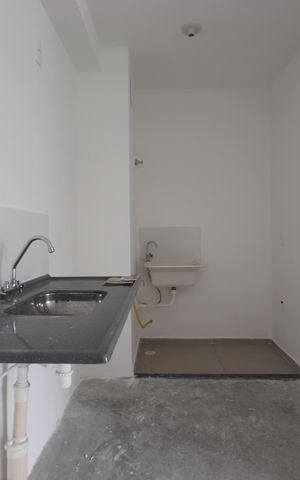Apartamento à venda com 37m², 2 quartos e sem vagaCozinha e Lavanderia