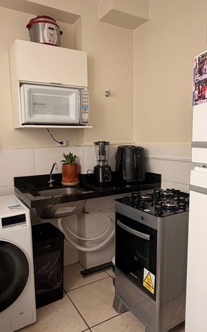 Apartamento à venda com 48m², 2 quartos e 1 vagaCozinha e Área de Serviço