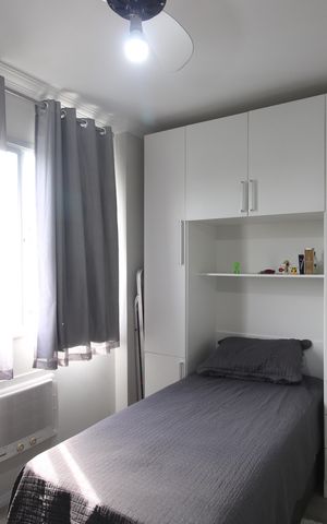 Apartamento à venda com 60m², 3 quartos e 2 vagasQuarto 2