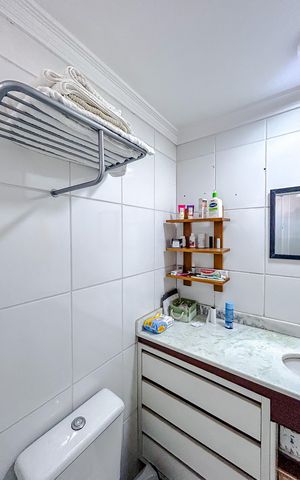 Apartamento à venda com 60m², 2 quartos e 1 vagaBanheiro da Suíte