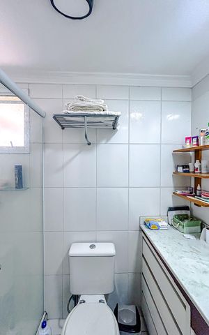 Apartamento à venda com 60m², 2 quartos e 1 vagaBanheiro da Suíte