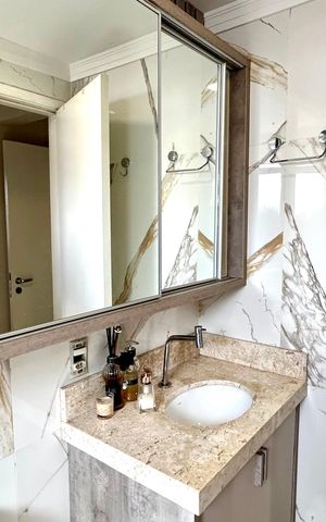 Apartamento à venda com 76m², 3 quartos e 2 vagas Apartamento à venda com 76m², 3 quartos e 2 vagasBanheiro 1