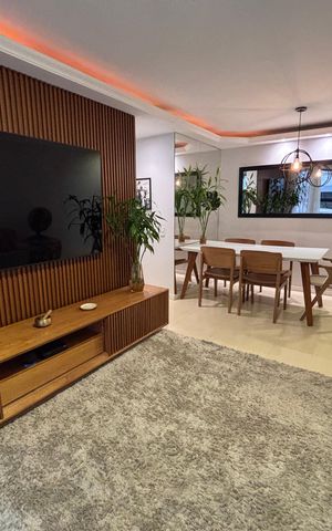 Apartamento à venda com 100m², 3 quartos e 2 vagas Apartamento à venda com 100m², 3 quartos e 2 vagasSala