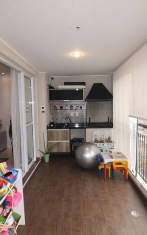 Apartamento à venda com 105m², 3 quartos e 2 vagasSala / Cozinha - Varanda
