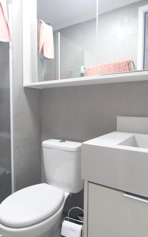 Apartamento à venda com 42m², 2 quartos e 1 vagaBanheiro da suíte