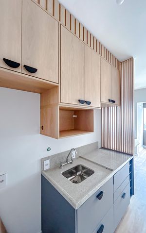 Studio à venda com 27m², 1 quarto e sem vagaCozinha