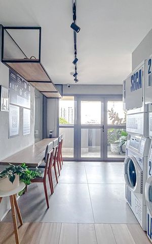 Studio à venda com 27m², 1 quarto e sem vagaLavanderia