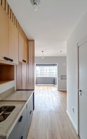 Studio à venda com 27m², 1 quarto e sem vagaCozinha