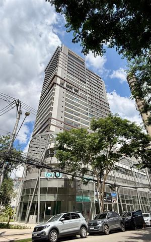 Apartamento para alugar com 35m², 1 quarto e 1 vaga Apartamento para alugar com 35m², 1 quarto e 1 vagaFachada