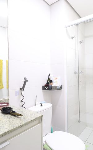 Apartamento à venda com 100m², 3 quartos e 2 vagasBanheiro da Suíte