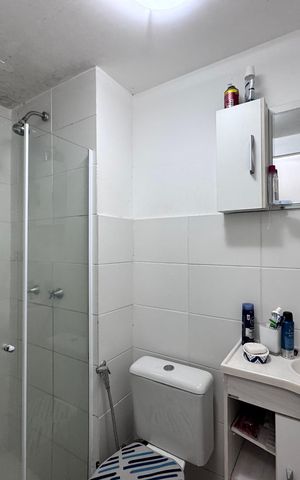 Casa para alugar com 46m², 2 quartos e sem vaga Casa para alugar com 46m², 2 quartos e sem vagaBanheiro Social