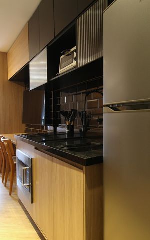 Studio à venda com 25m², 1 quarto e sem vagaCozinha