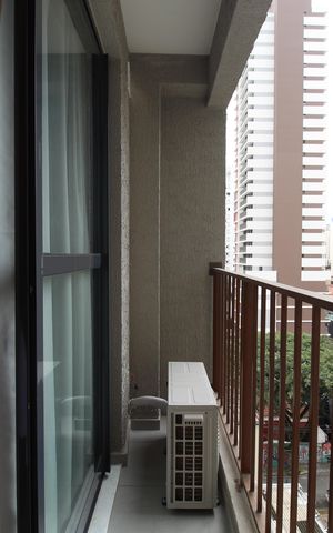 Studio à venda com 25m², 1 quarto e sem vagaVaranda
