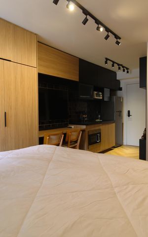 Studio à venda com 25m², 1 quarto e sem vagaSala/Quarto