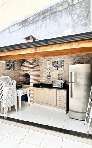 Casa à venda com 120m², 3 quartos e 3 vagasÁrea de Serviço/Quintal/Churrasqueira