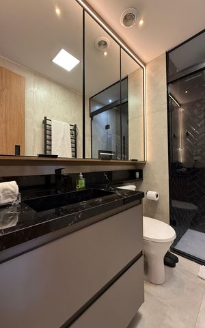 Studio à venda com 35m², 1 quarto e sem vaga Studio à venda com 35m², 1 quarto e sem vagaBanheiro social
