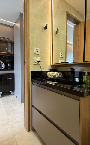 Studio à venda com 35m², 1 quarto e sem vaga Studio à venda com 35m², 1 quarto e sem vagaBanheiro social