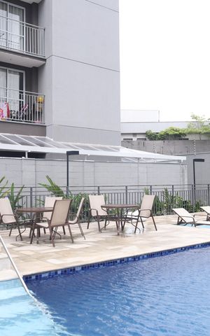 Apartamento à venda com 43m², 2 quartos e sem vagaÁrea comum - Piscina