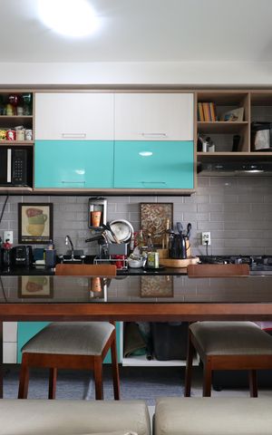 Apartamento à venda com 65m², 2 quartos e 1 vagaCozinha e Área de serviço 