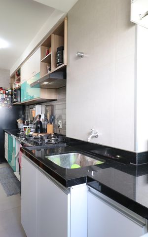 Apartamento à venda com 65m², 2 quartos e 1 vagaCozinha e Área de serviço 