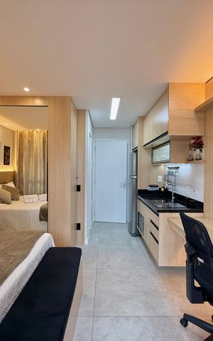 Studio à venda com 25m², 1 quarto e sem vaga Studio à venda com 25m², 1 quarto e sem vagaQuarto