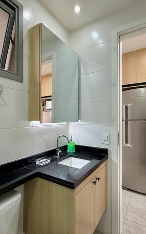 Studio à venda com 25m², 1 quarto e sem vaga Studio à venda com 25m², 1 quarto e sem vagaBanheiro