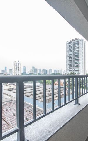 Apartamento para alugar com 48m², 1 quarto e sem vaga Apartamento para alugar com 48m², 1 quarto e sem vagaVaranda do Studio