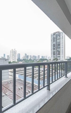 Apartamento para alugar com 48m², 1 quarto e sem vaga Apartamento para alugar com 48m², 1 quarto e sem vagaVaranda do Studio