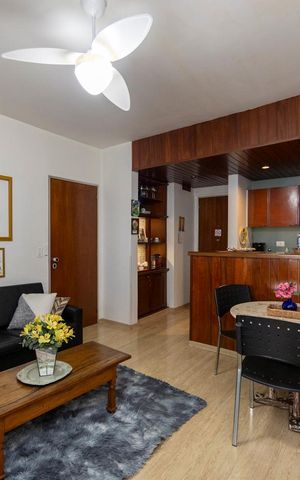 Apartamento para alugar com 56m², 1 quarto e 1 vaga Apartamento para alugar com 56m², 1 quarto e 1 vagaSala_Cozinha