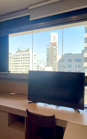 Studio para alugar com 33m², 1 quarto e sem vaga Studio para alugar com 33m², 1 quarto e sem vagaVaranda