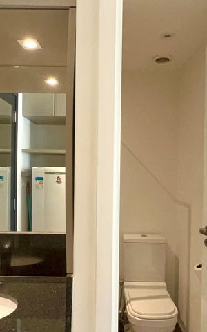 Studio para alugar com 33m², 1 quarto e sem vaga Studio para alugar com 33m², 1 quarto e sem vagaBanheiro