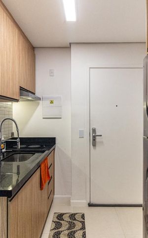 Studio para alugar com 30m², 1 quarto e 1 vaga Studio para alugar com 30m², 1 quarto e 1 vagaCozinha