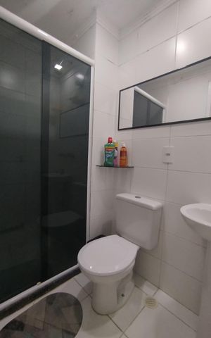 Apartamento para alugar com 46m², 2 quartos e 1 vaga Apartamento para alugar com 46m², 2 quartos e 1 vagaBanheiro