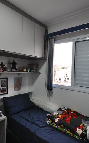 Apartamento à venda com 52m², 2 quartos e 2 vagasQuarto 2