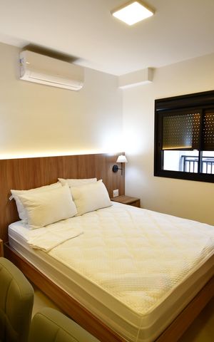 Studio para alugar com 46m², 1 quarto e 1 vagaQuarto